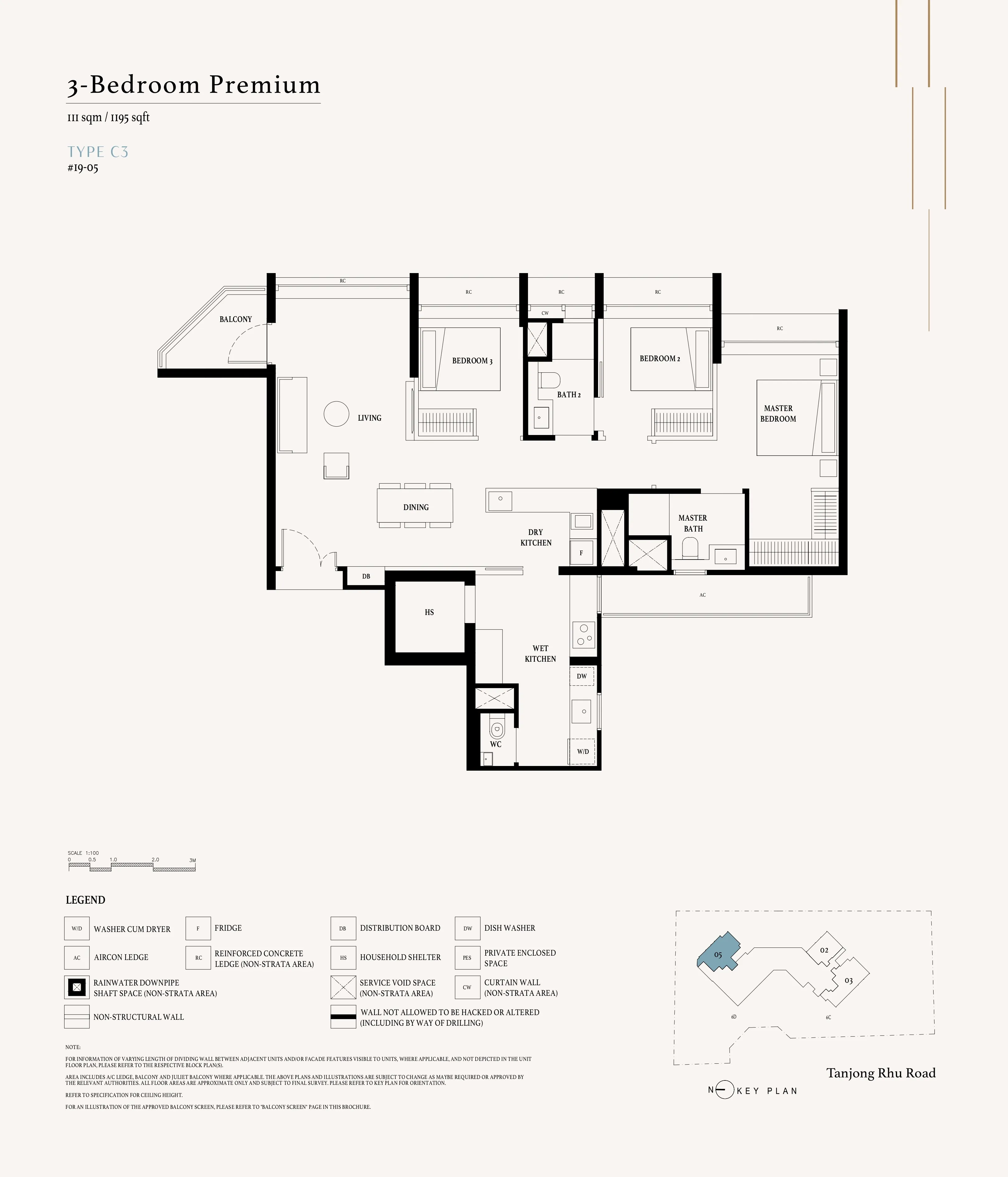 3BR Premium C3 Floor Plan