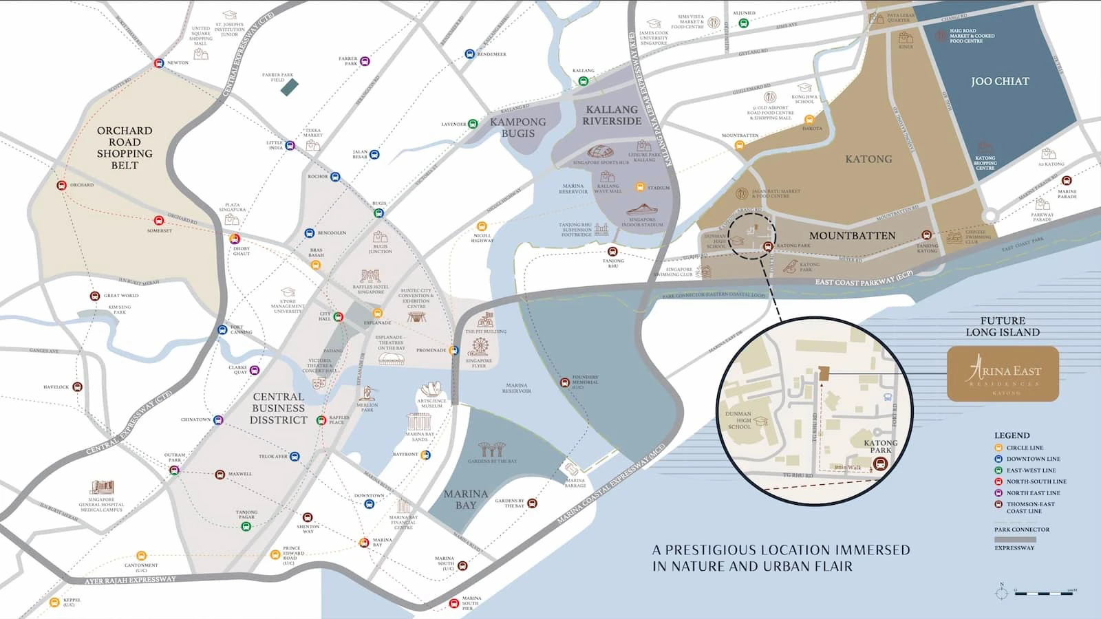 Arina East Residences Tanjong Rhu Location Map