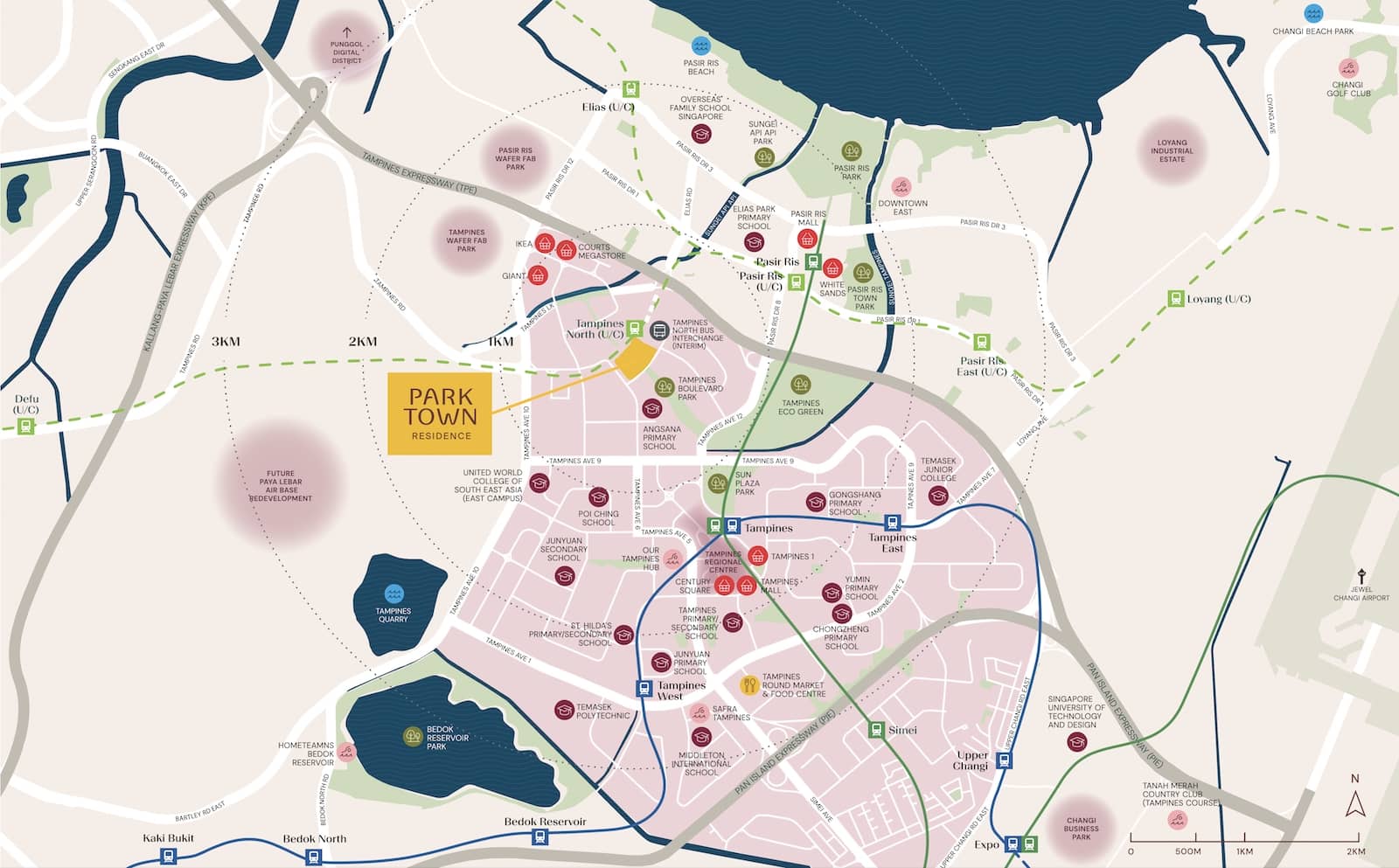 Parktown Residence Location Map