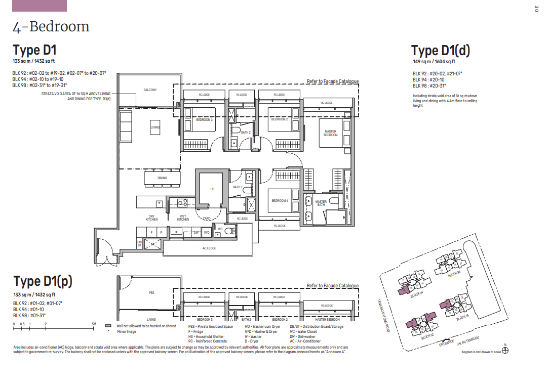 Grand Dunman Floor Plan 4 Bedroom