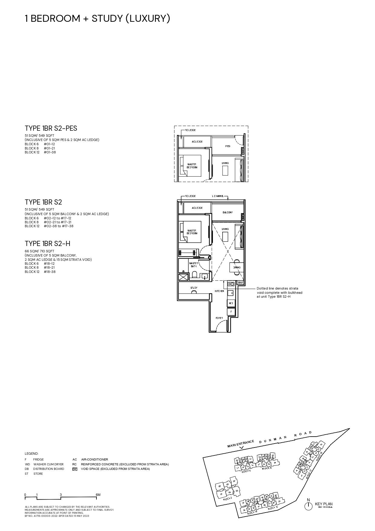 1 Bedroom Plus Study (Luxury) Type 1BRS2