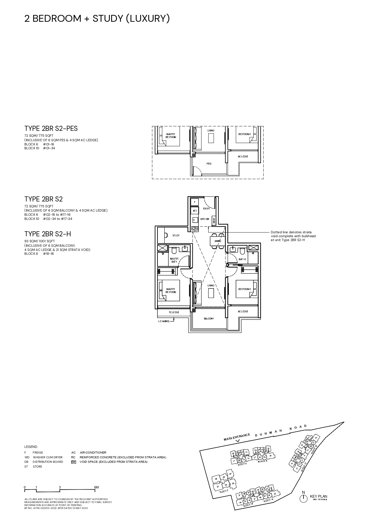 Grand Dunman Floor Plan - 2 Bedroom Plus Study (Luxury) Type: 2BRS2