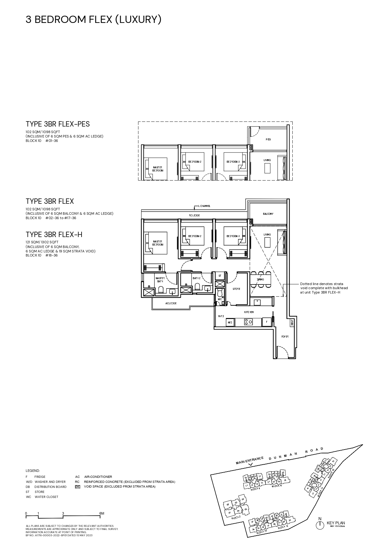 Grand Dunman Floor Plan - 3 Bedroom Flex (Luxury) Type: 3BRFLEX