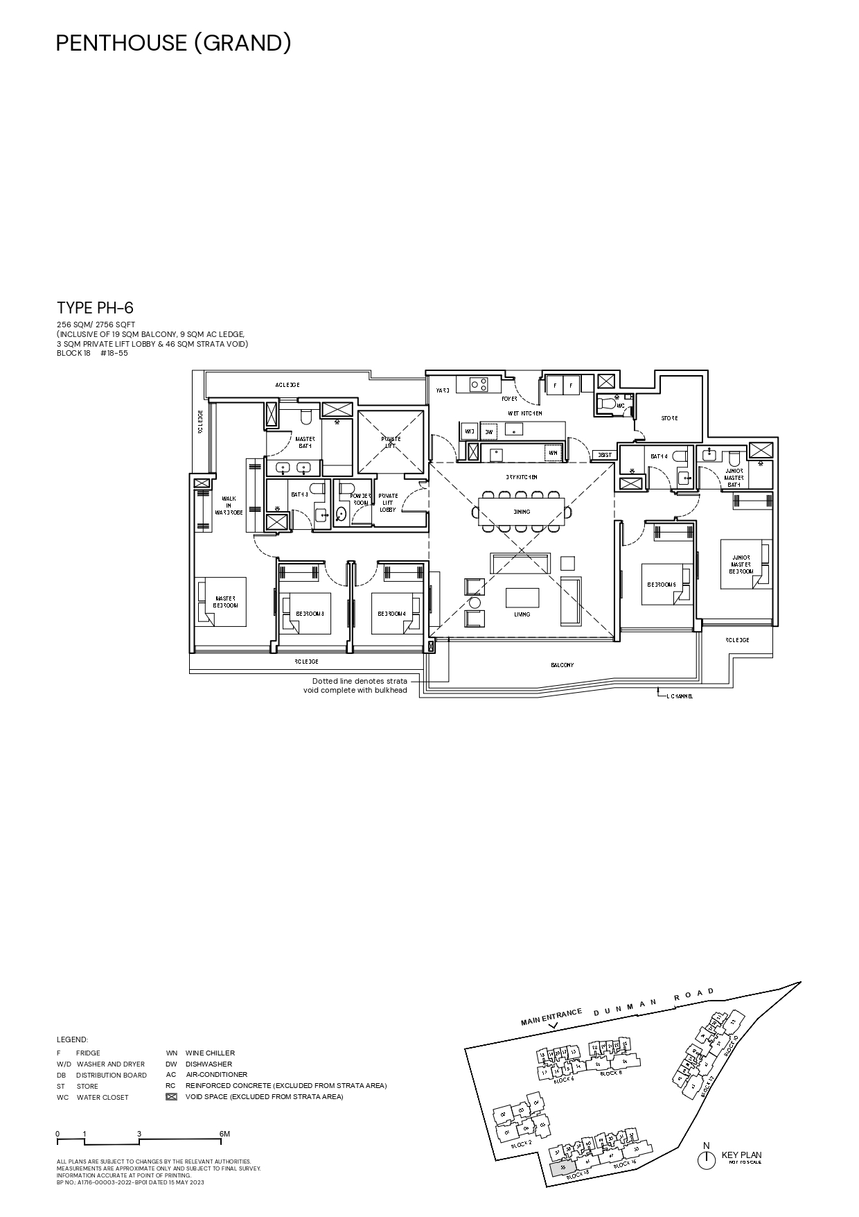 Grand Dunman Penthouse (Grand) Floor Plan - Type: PH-6