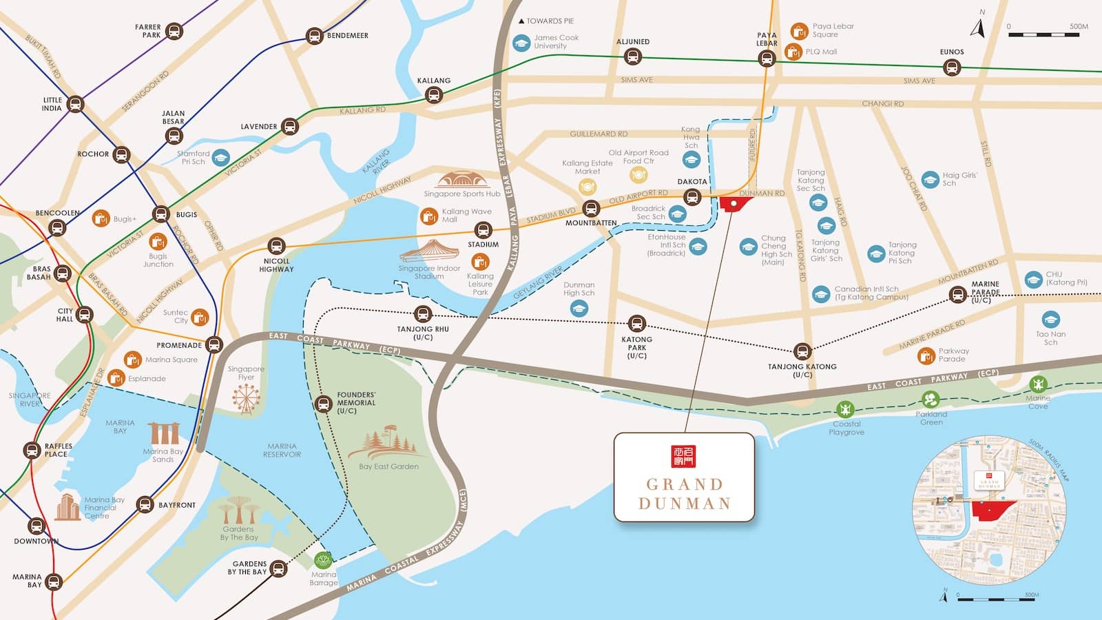 Grand Dunman - Location Map