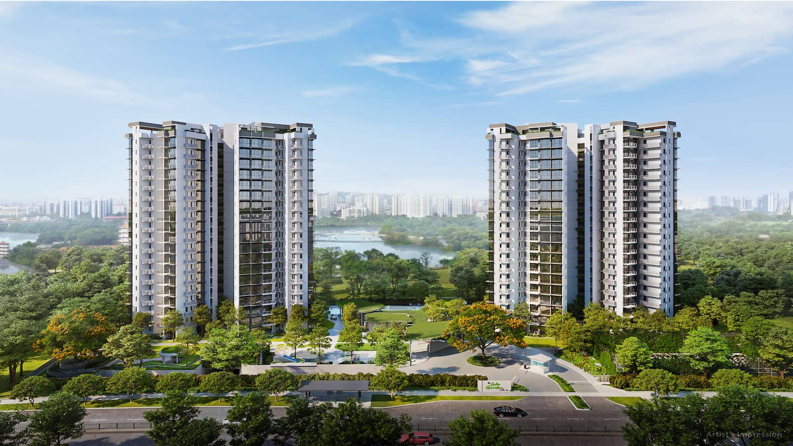 LakeGarden Residences Artist Impression Aerial View