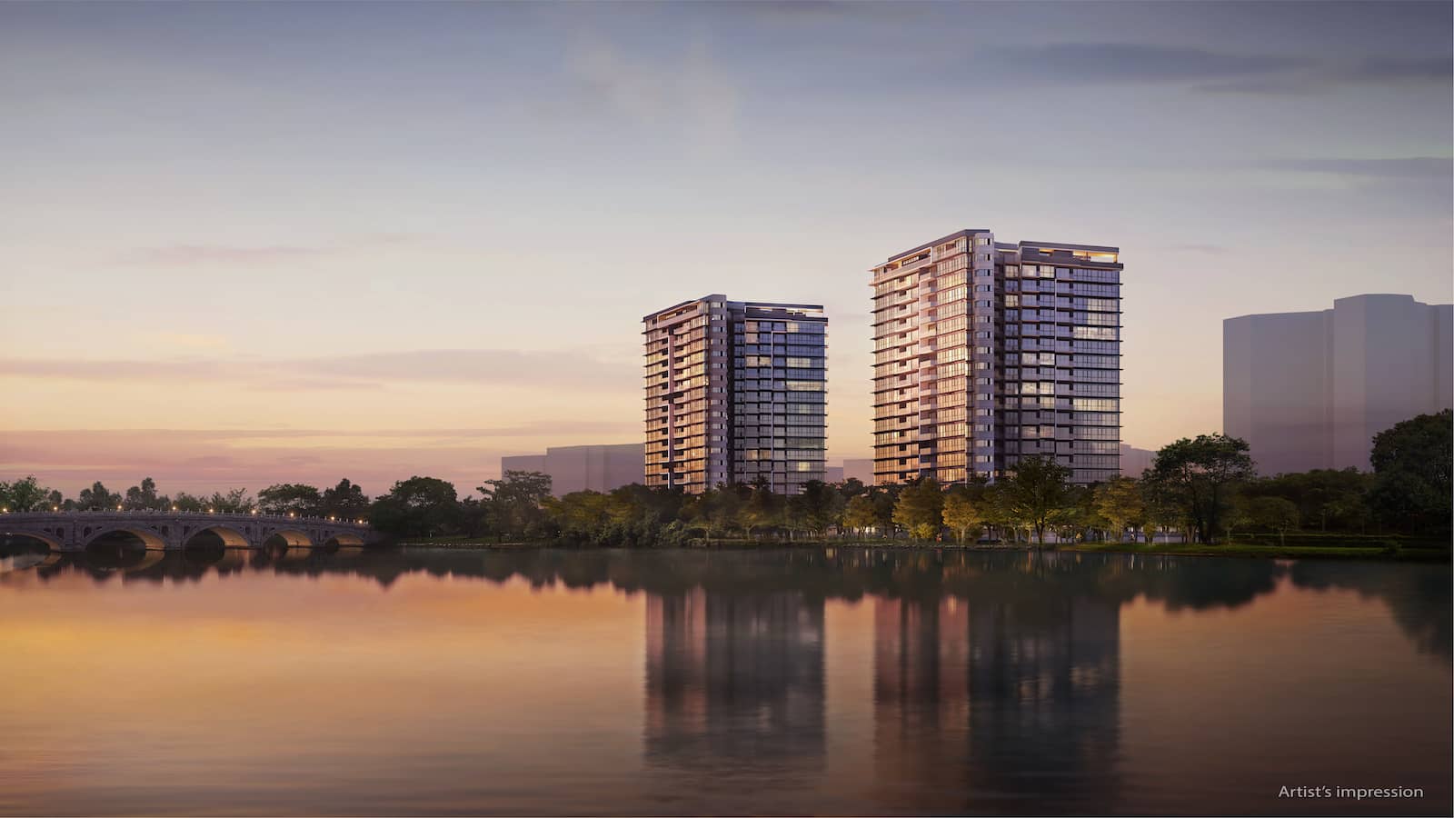 LakeGarden Residences Artist Impression Landscape View