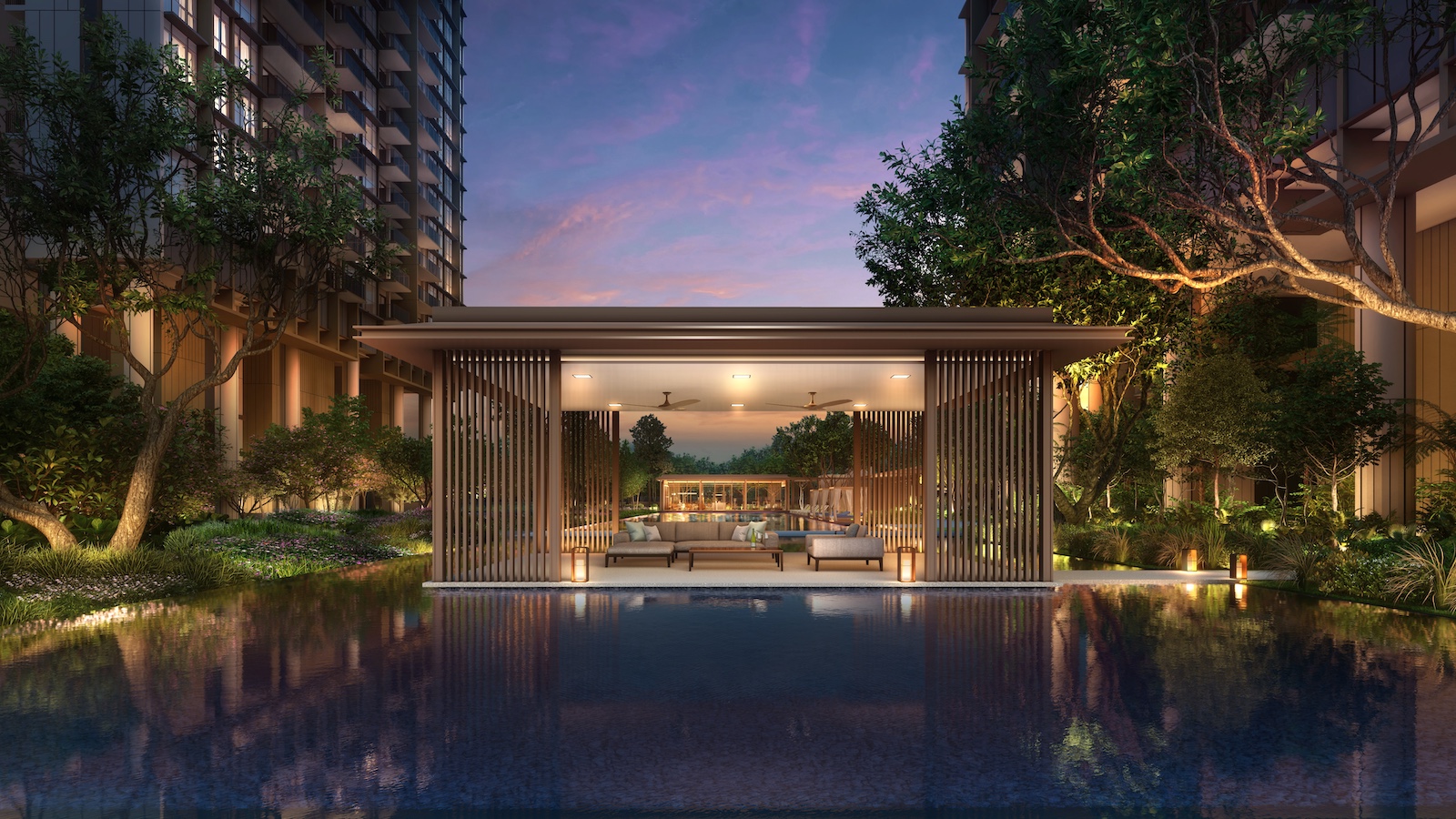 Pinetree Hill Artist Impression Pool Pavilion