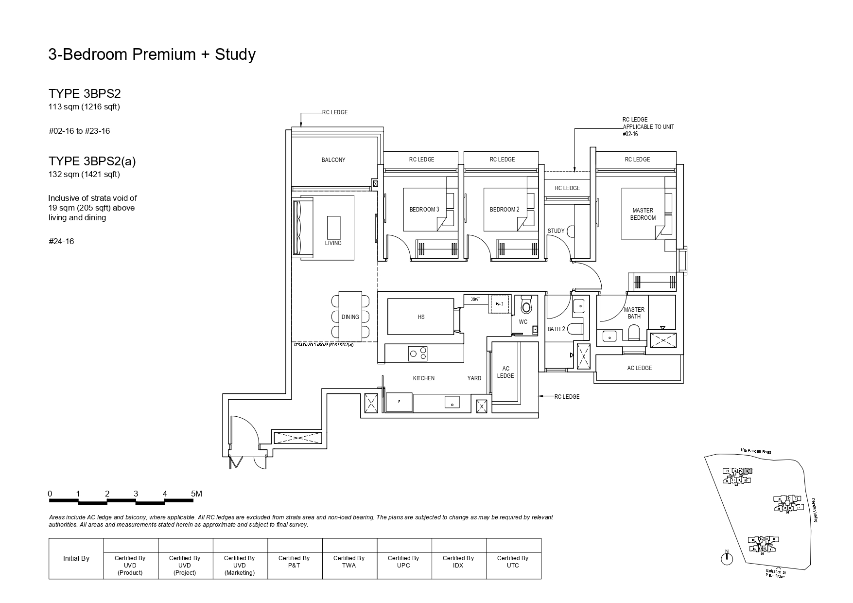 3 Bedroom Premium Plus Study - Type 3BPS2