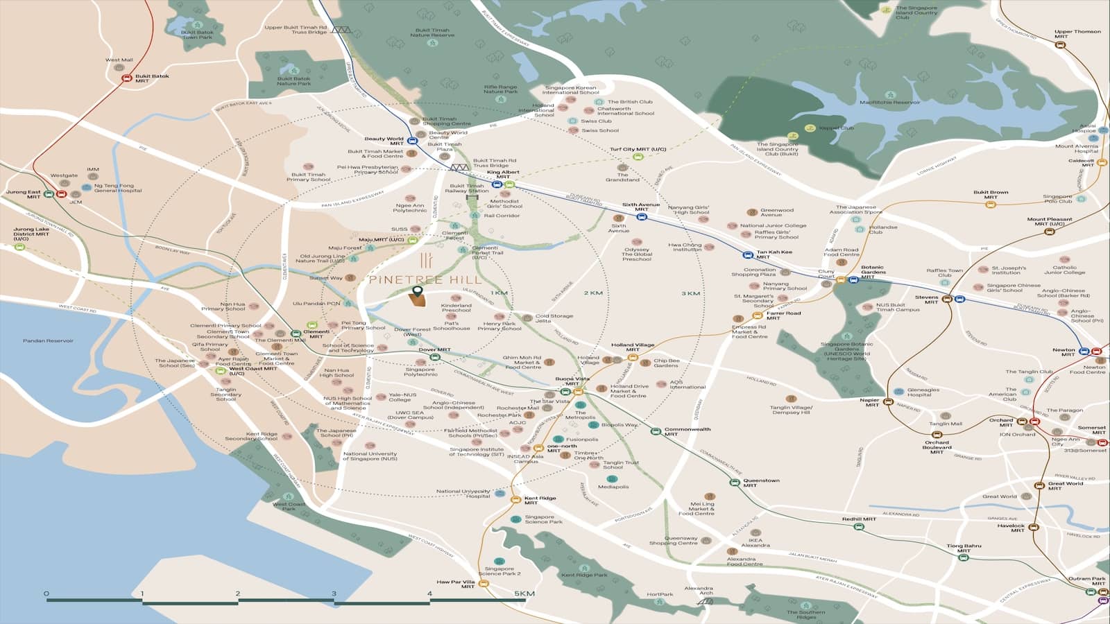 Pinetree Hill Location Map