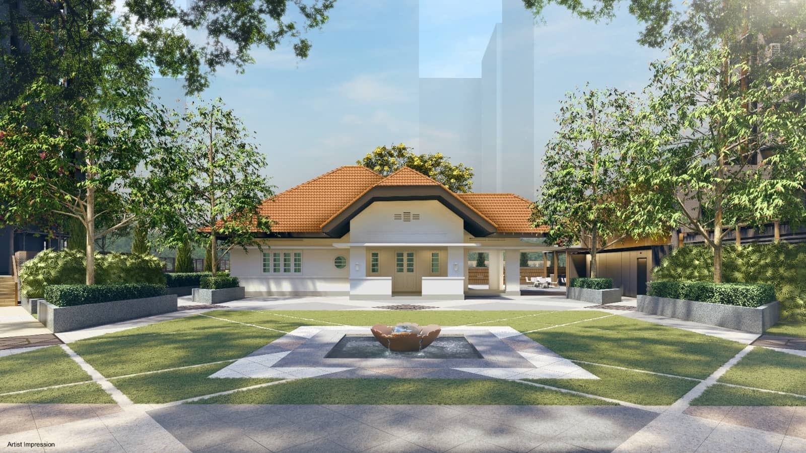 The Continuum Artist Impression Arrival Court