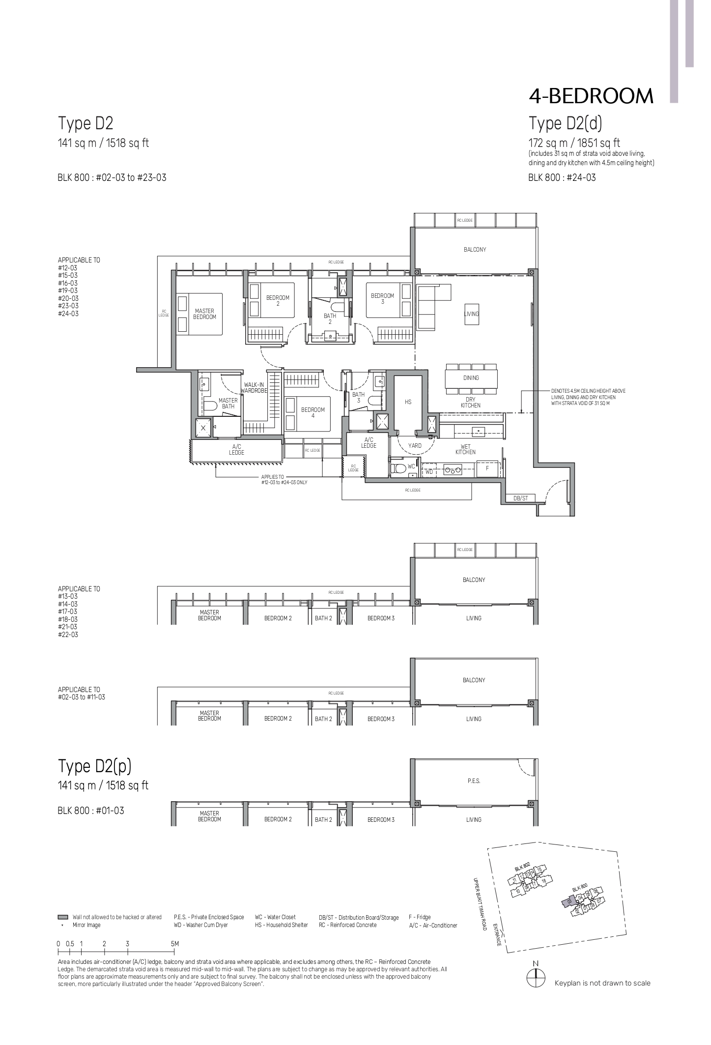 The Myst 4-Bedroom Floor Plan - Type D2 and D2(d)