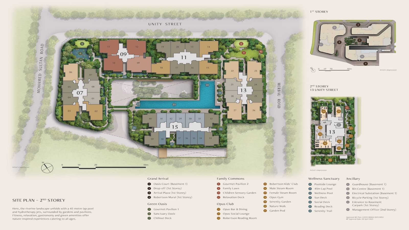 The Robertson Opus Site Plan 2nd Storey