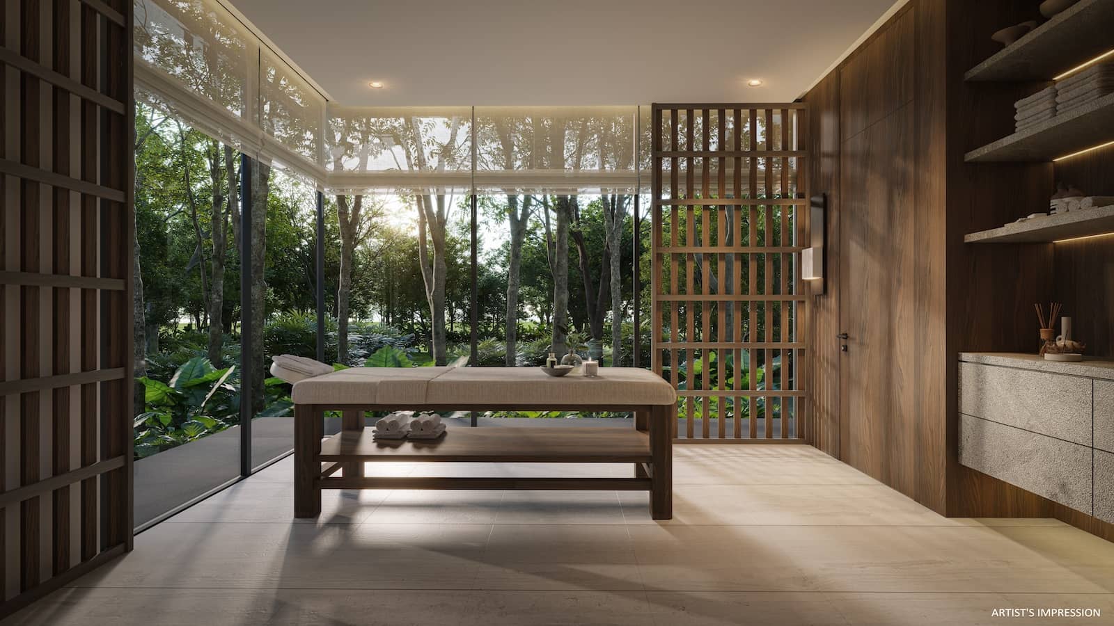 Upperhouse Artist Impression Botanical Villa Spa Sanctuary
