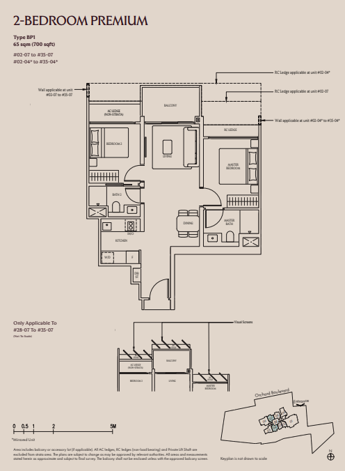 Upperhouse Floorplan 2 Bedroom Premium